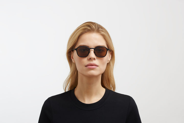 Mykita Mylon Fir Mh6 Pitch Black/Black 47 Unisex Güneş Gözlüğü 