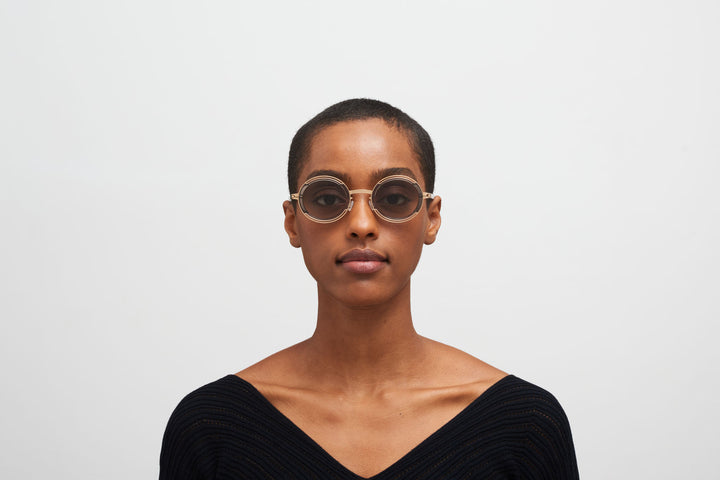 Mykita Pearl 653 A83-Champagne Gold/Clear Ash Kadın Güneş Gözlüğü