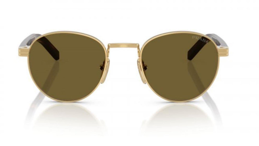Prada PR B52S 5AK09Z Gold-Dark Brown Kadın Güneş Gözlüğü